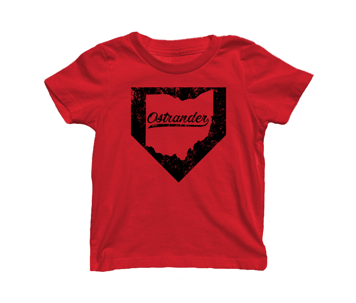 Ostrander OH Home Plate Toddler & Youth Short Sleeve T-shirt