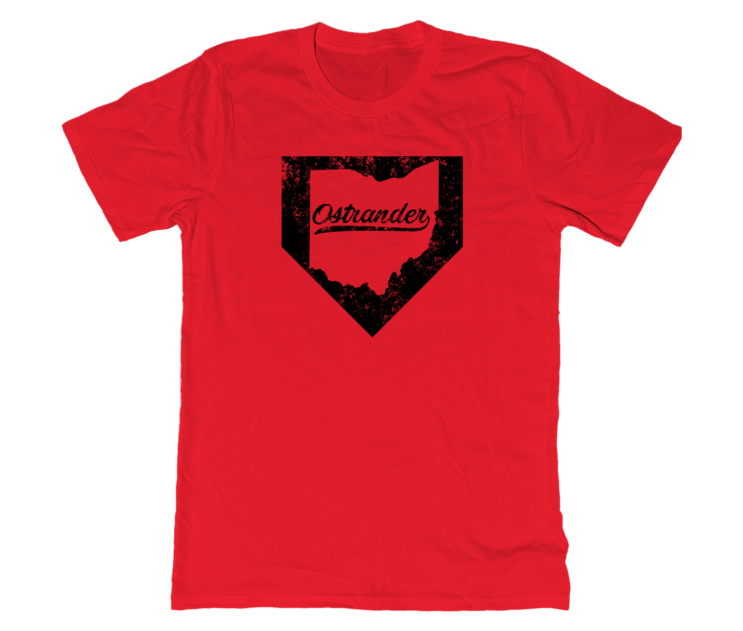 Ostrander OH Home Plate Unisex Short Sleeve Tee