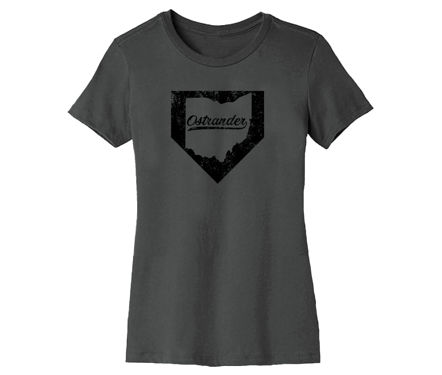 Ostrander OH Home Plate Women's Short Sleeve Tee