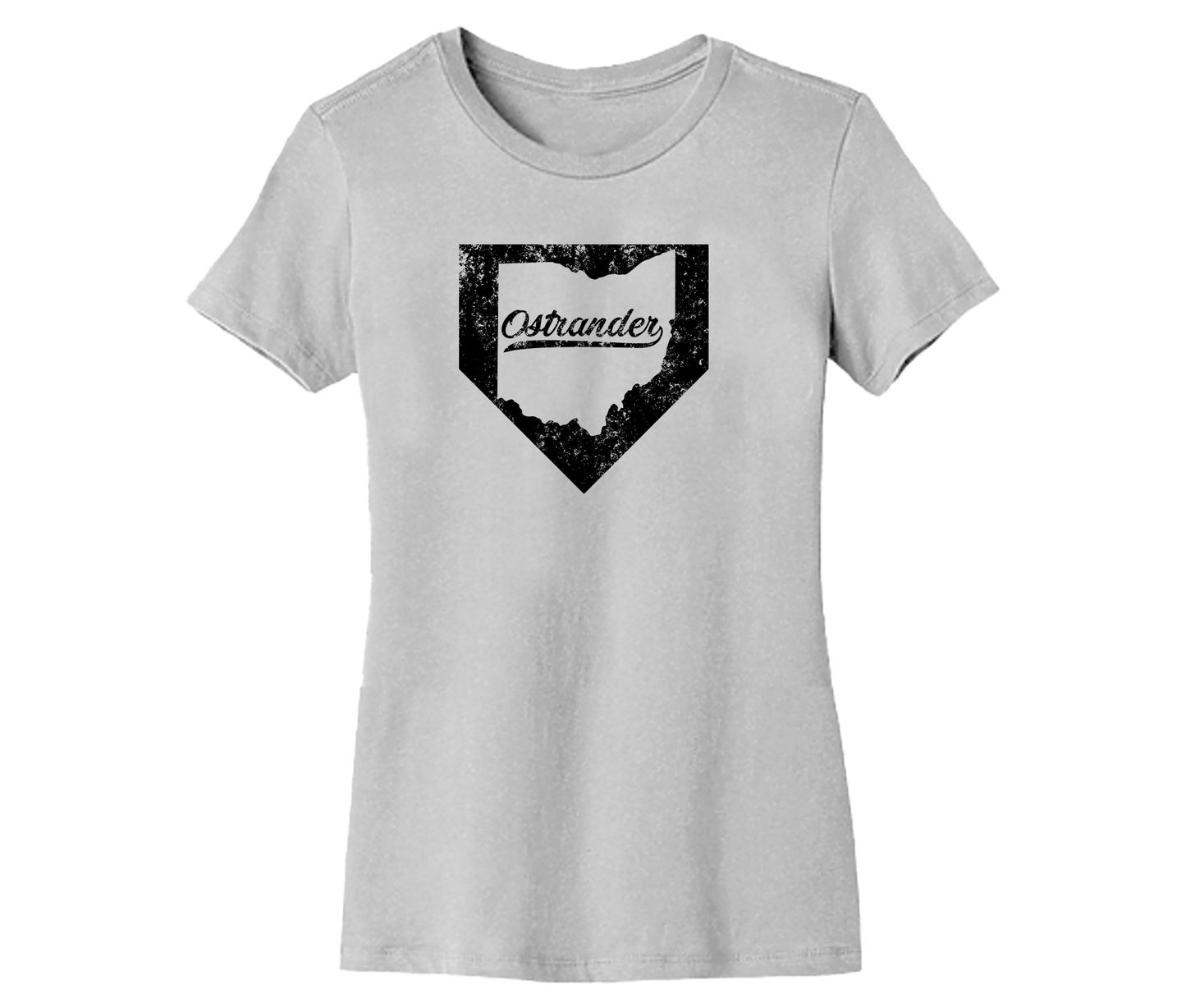 Ostrander OH Home Plate Women's Short Sleeve Tee