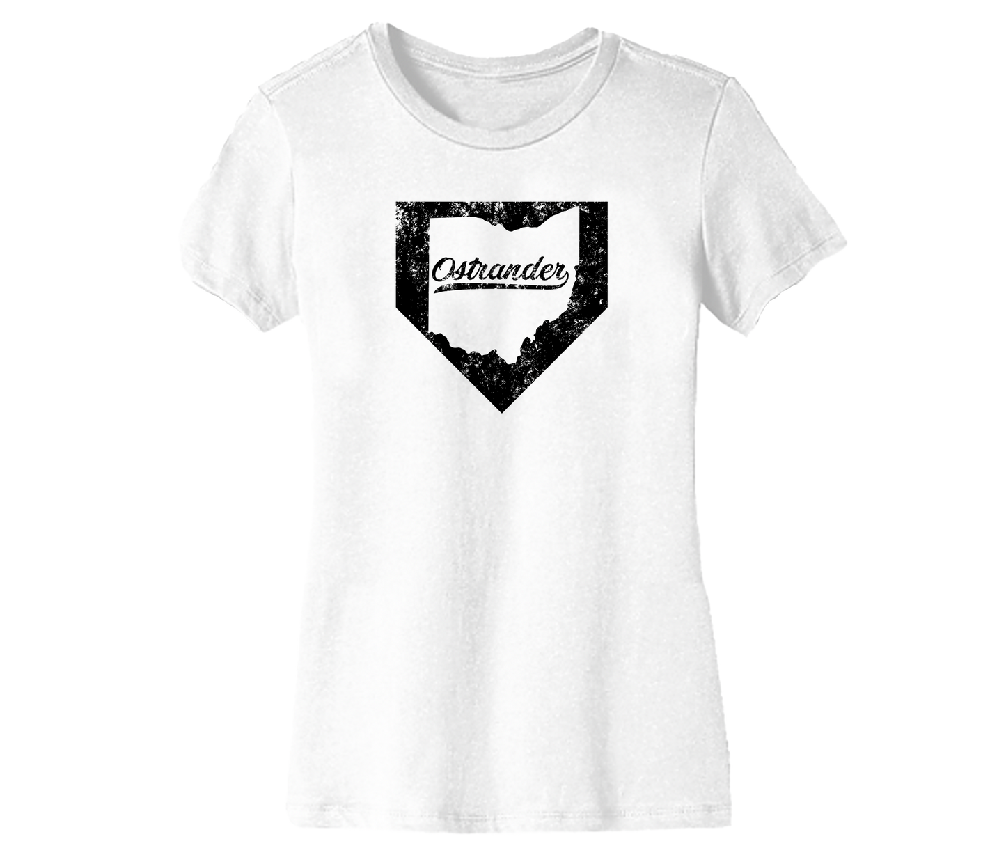 Ostrander OH Home Plate Women's Short Sleeve Tee