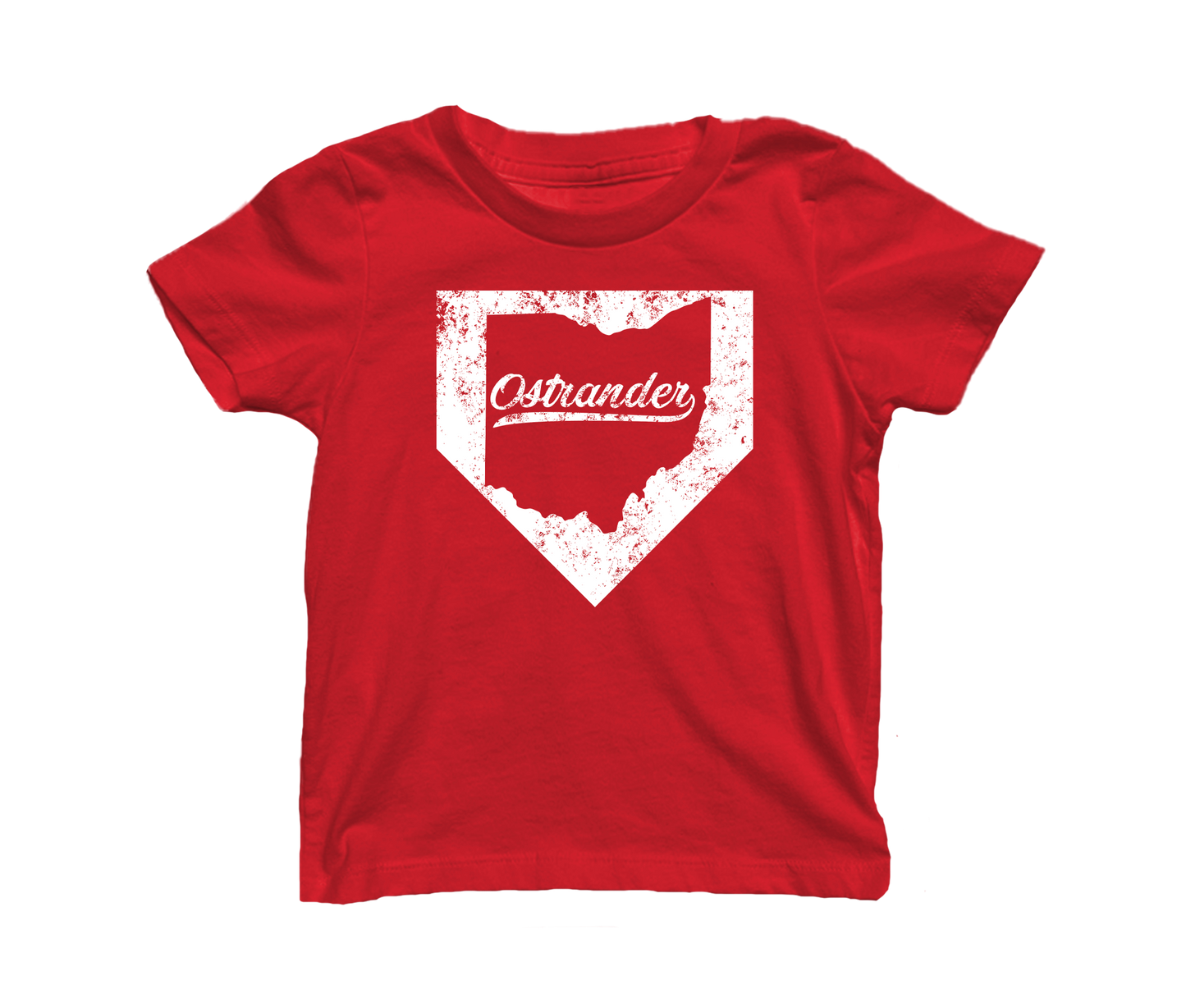 Ostrander OH Home Plate Toddler & Youth Short Sleeve T-shirt