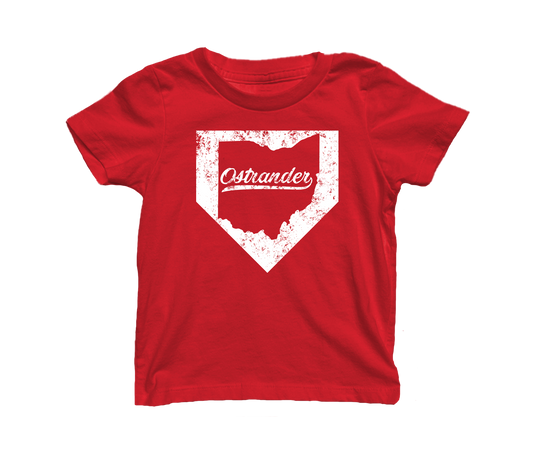 Ostrander OH Home Plate Toddler & Youth Short Sleeve T-shirt