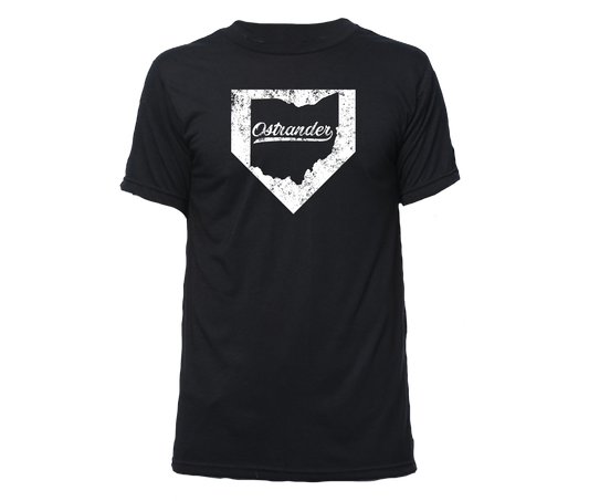 Ostrander OH Home Plate Unisex Athletic T-shirt