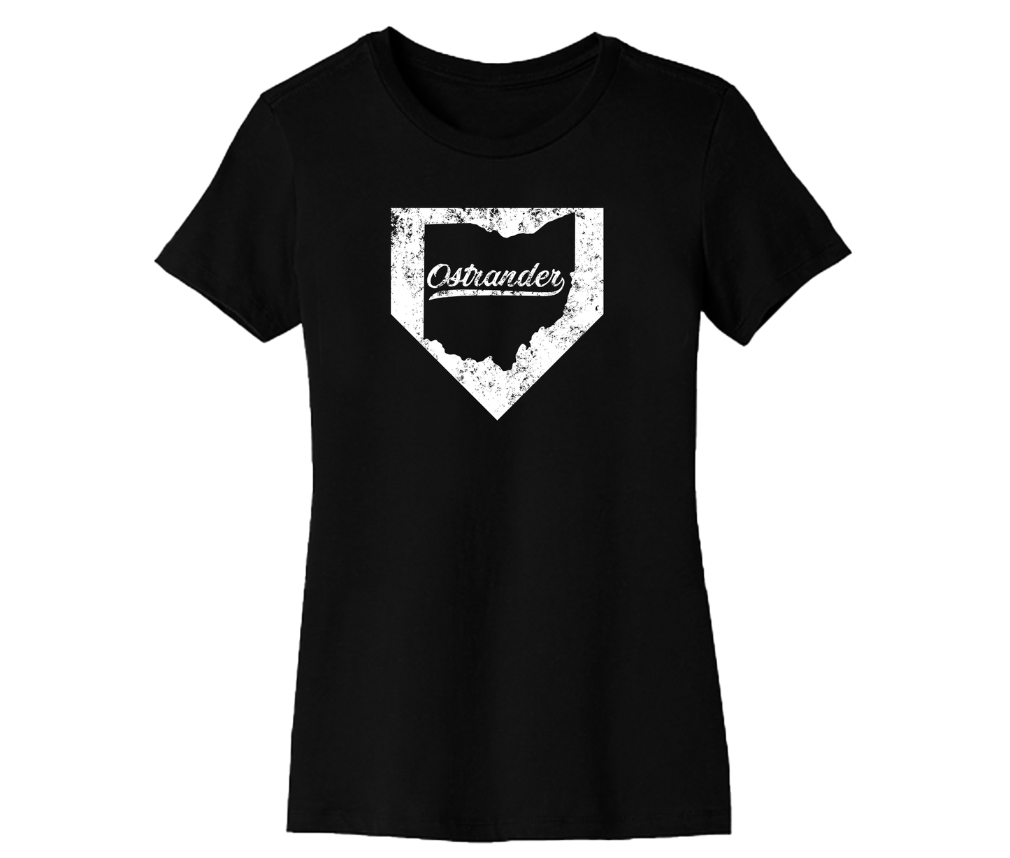 Ostrander OH Home Plate Women's Short Sleeve Tee