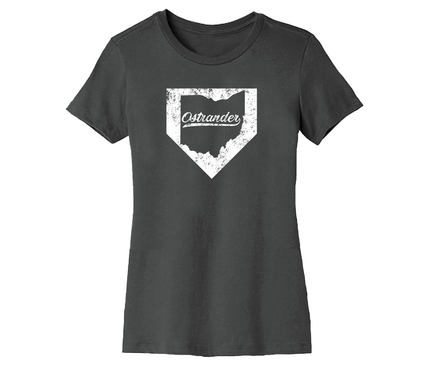 Ostrander OH Home Plate Women's Short Sleeve Tee