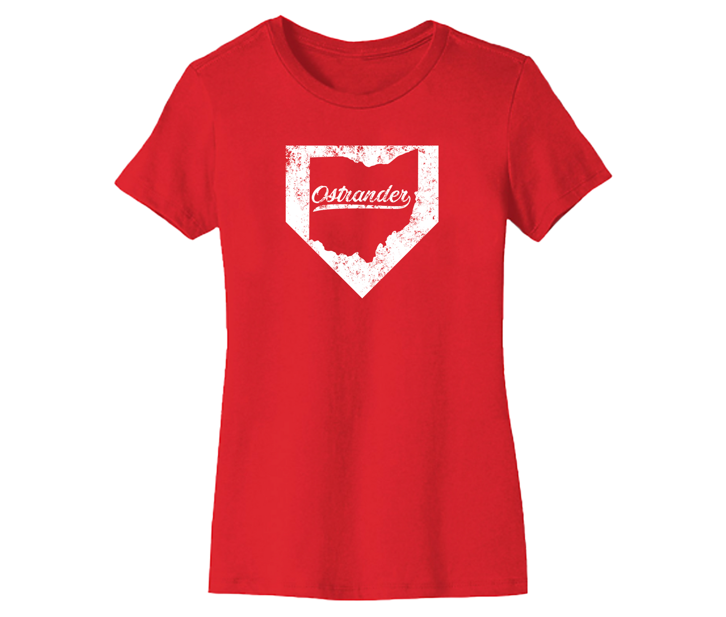 Ostrander OH Home Plate Women's Short Sleeve Tee