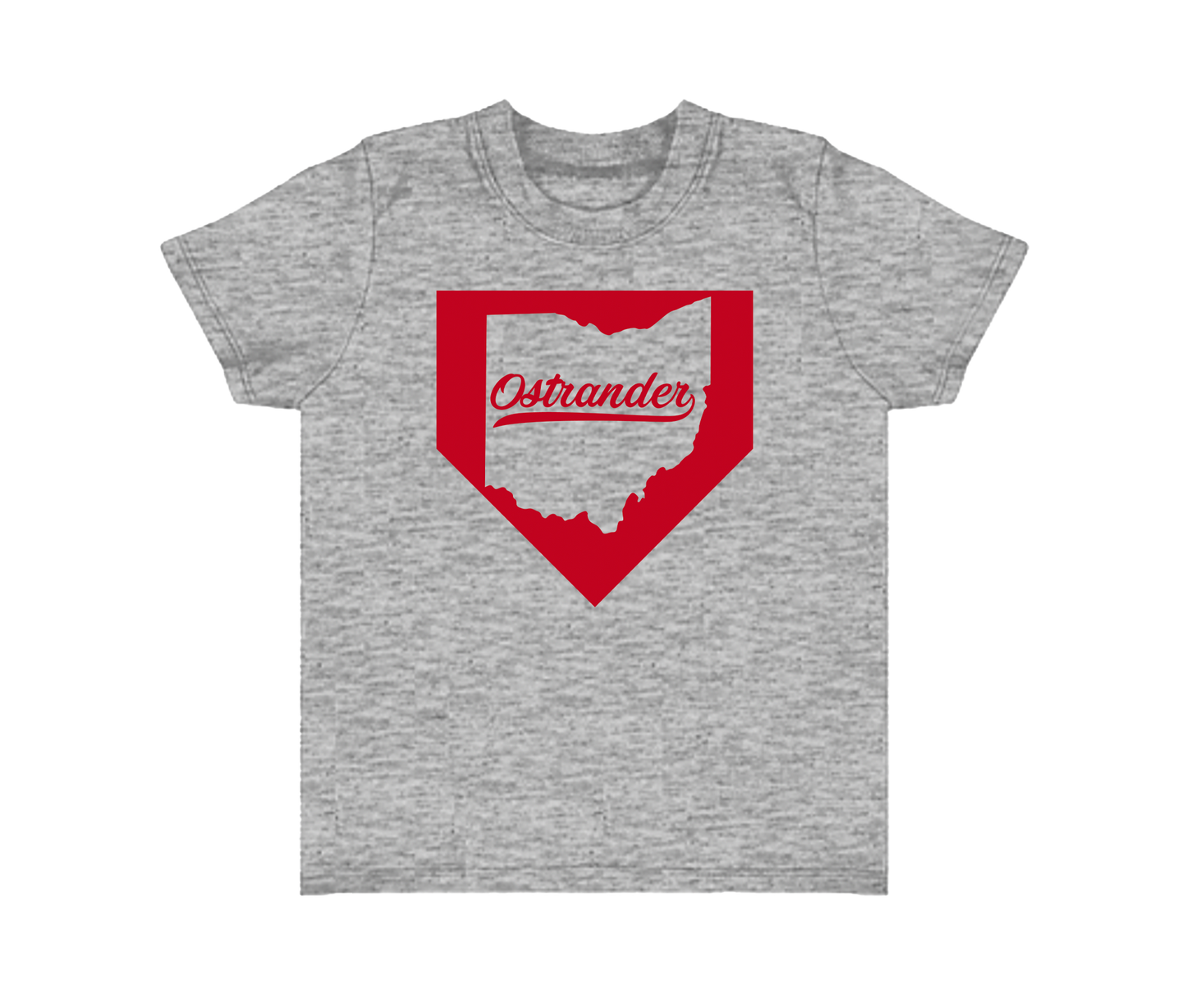 Ostrander OH Home Plate Toddler & Youth Short Sleeve T-shirt