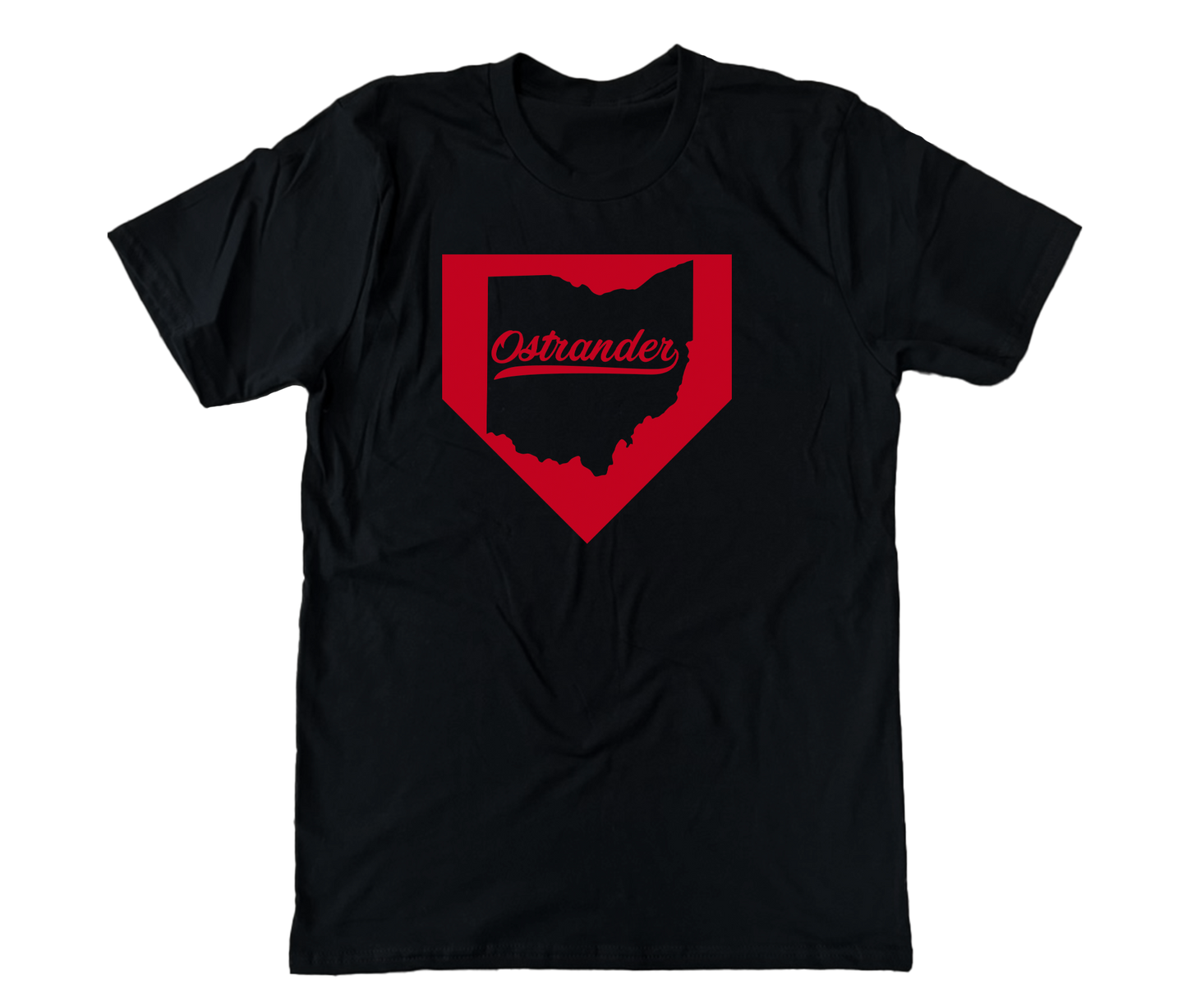 Ostrander OH Home Plate Unisex Short Sleeve Tee