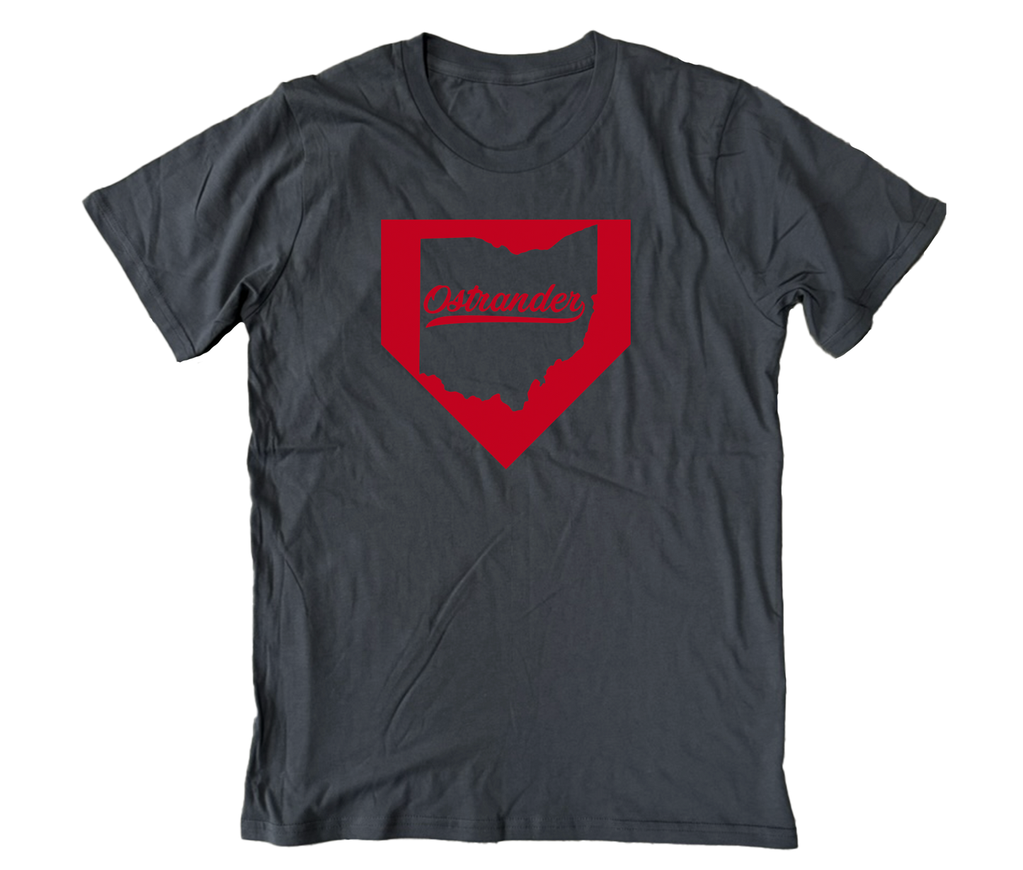 Ostrander OH Home Plate Unisex Short Sleeve Tee