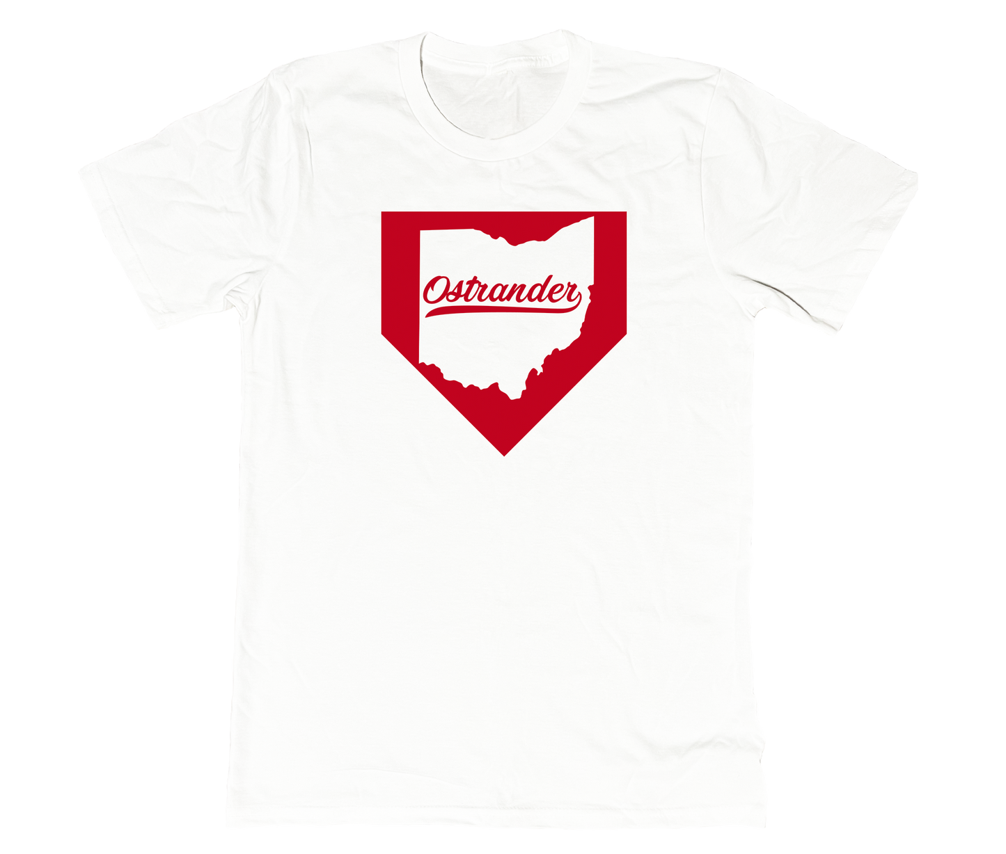 Ostrander OH Home Plate Unisex Short Sleeve Tee