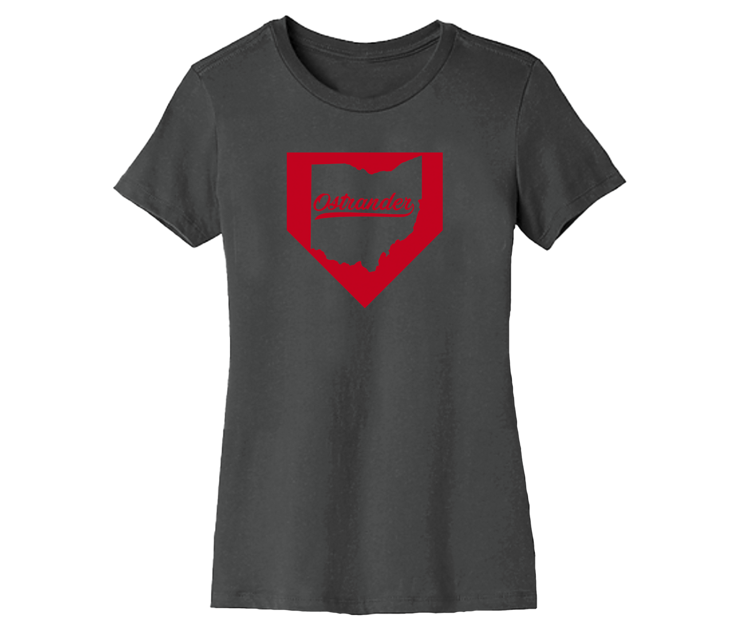 Ostrander OH Home Plate Women's Short Sleeve Tee