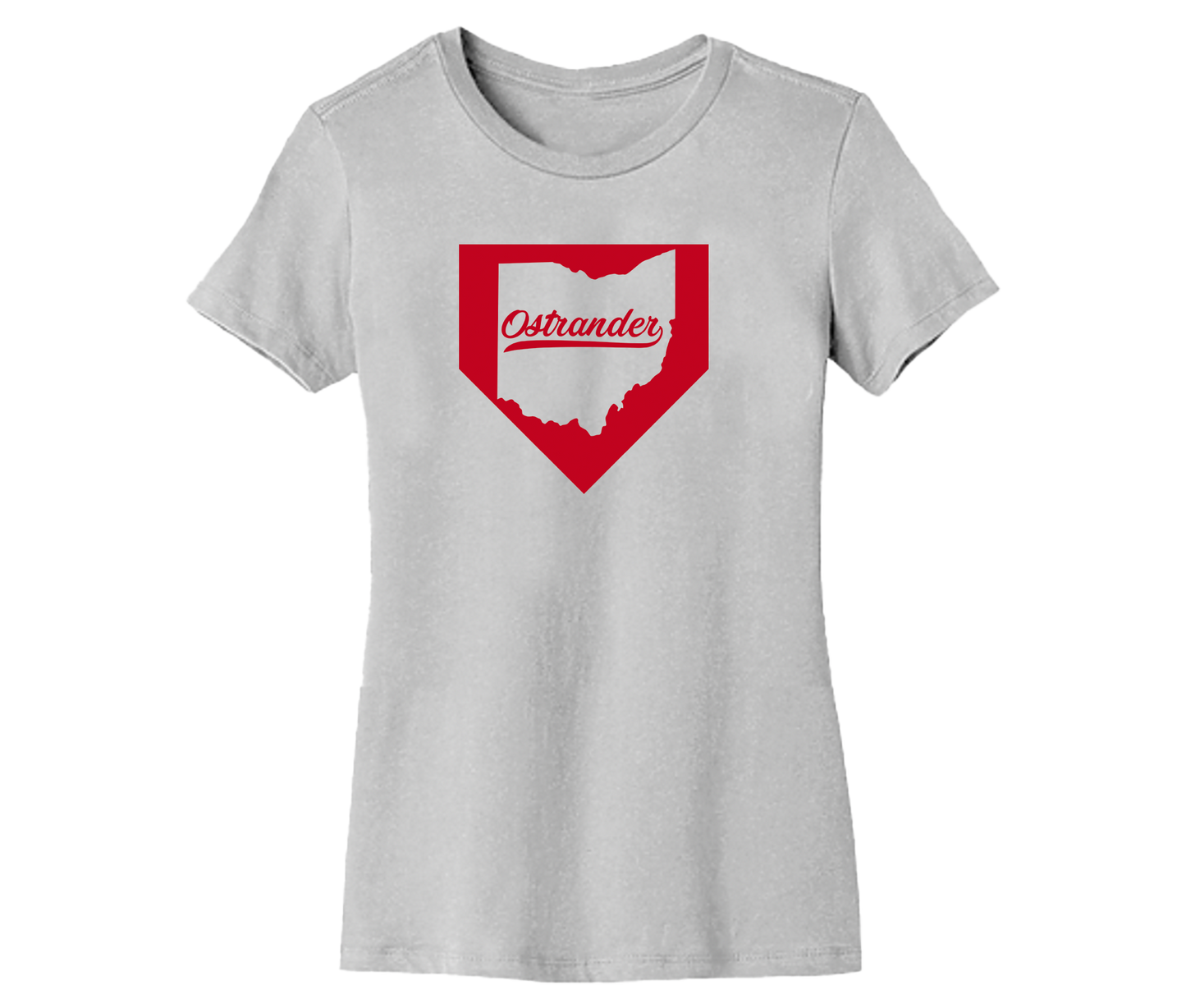 Ostrander OH Home Plate Women's Short Sleeve Tee