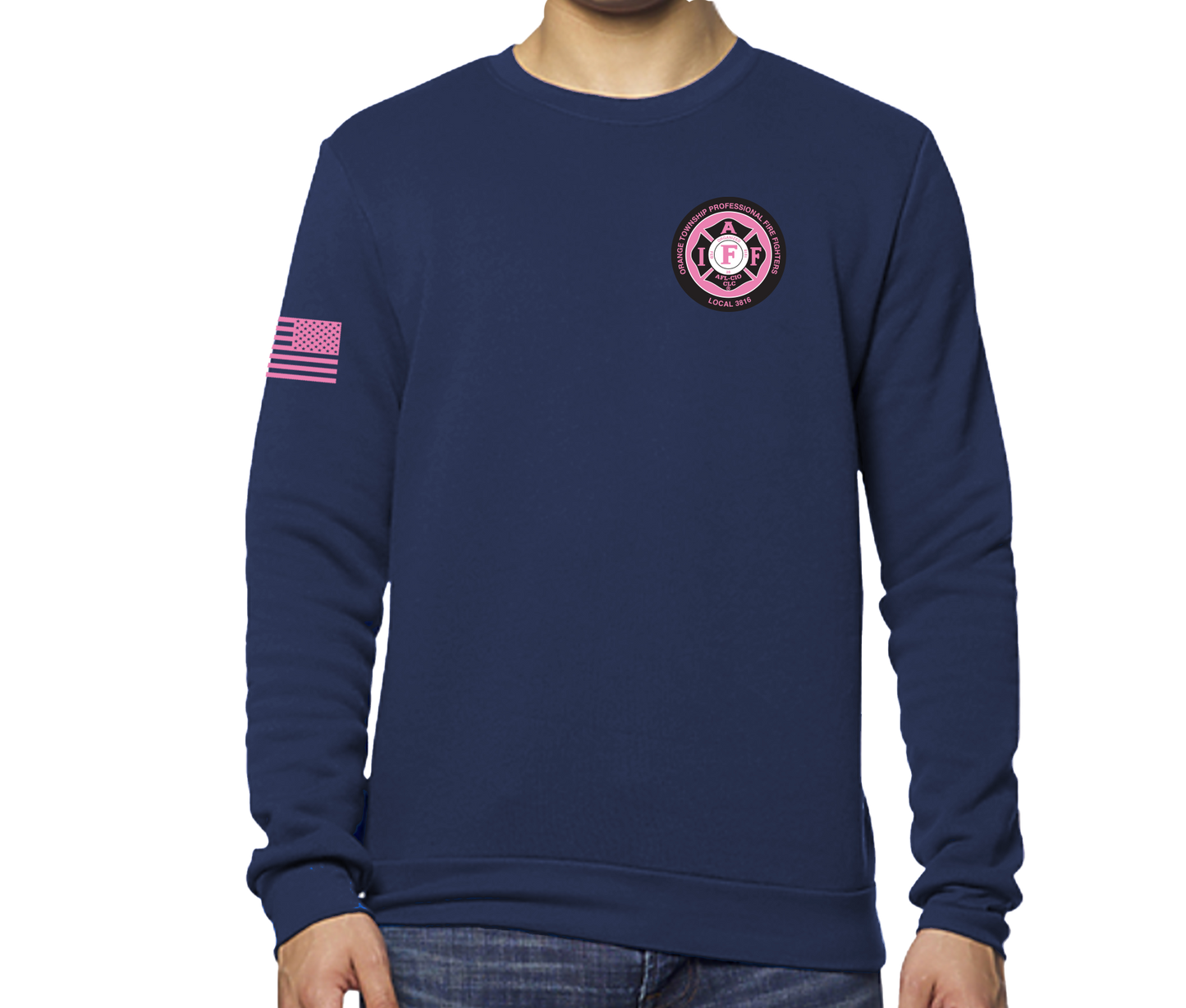 Orange 362 PINK Unisex Crew Sweatshirt