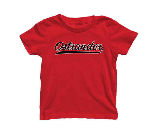 Ostrander Script Toddler & Youth Short Sleeve T-shirt