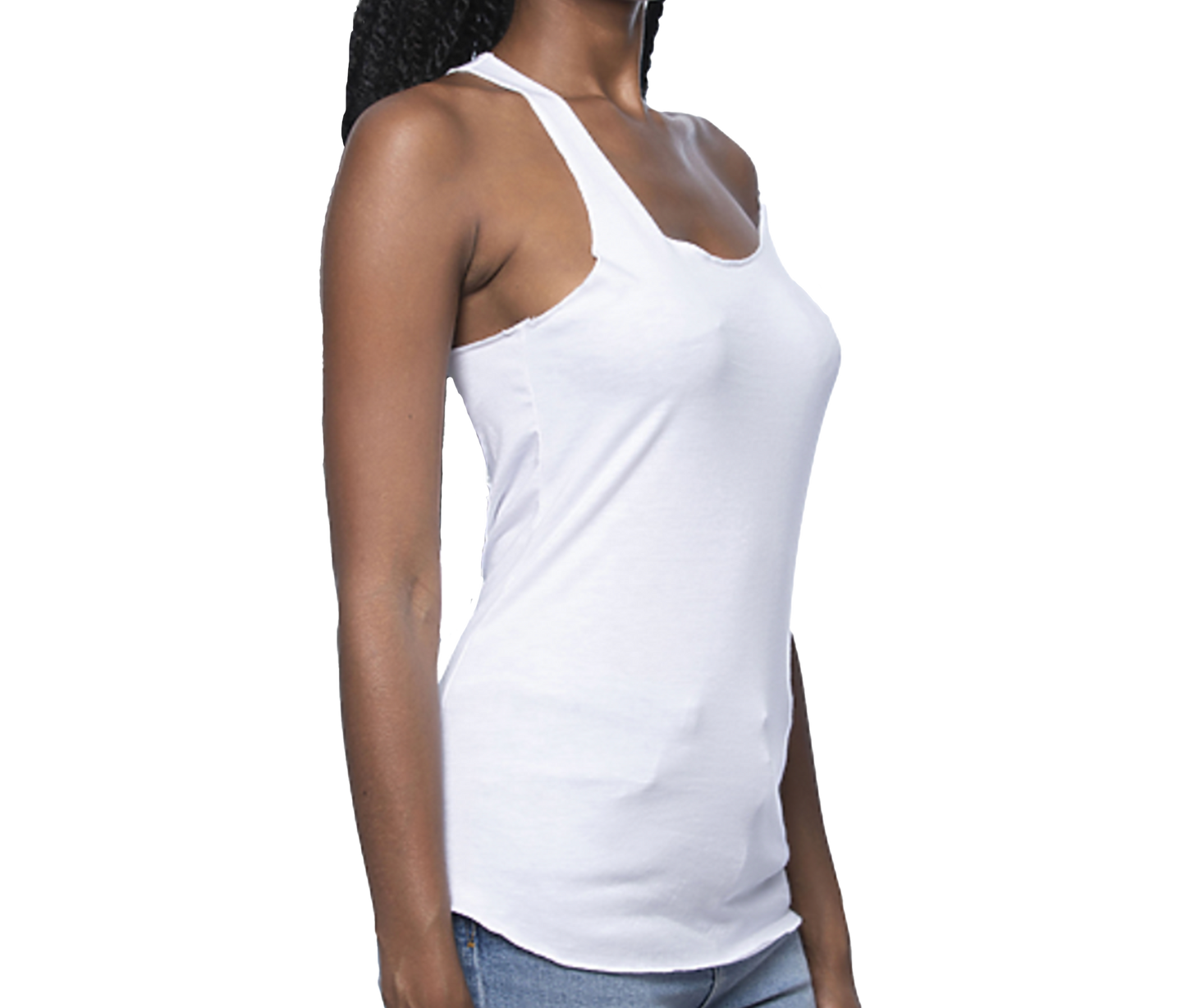 Ostrander 2024 Official Logo Women's Bamboo/Cotton Raw Edge Tank